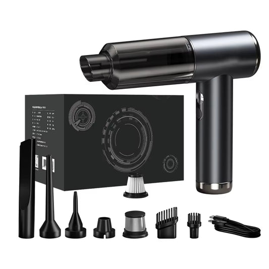 Rechargeable Vacuum Cleaner with Air Blower Air Duster Portable Wireless Handheld for Home and Car Use 18000Pa PR 6000Mah
